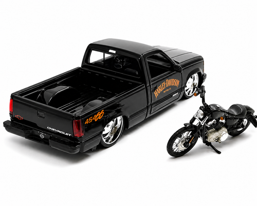 1993 Chevy 454 SS Harley Davidson Truck & Bike 1:24 Maisto