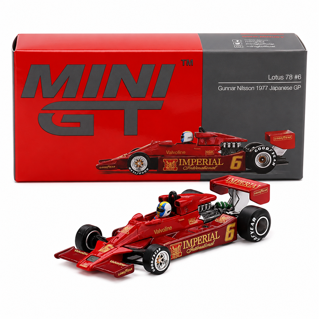 MINI GT Lotus 78 #6 Gunnar Nilsson 1977 Japanese GP 1:64 Diecast Car